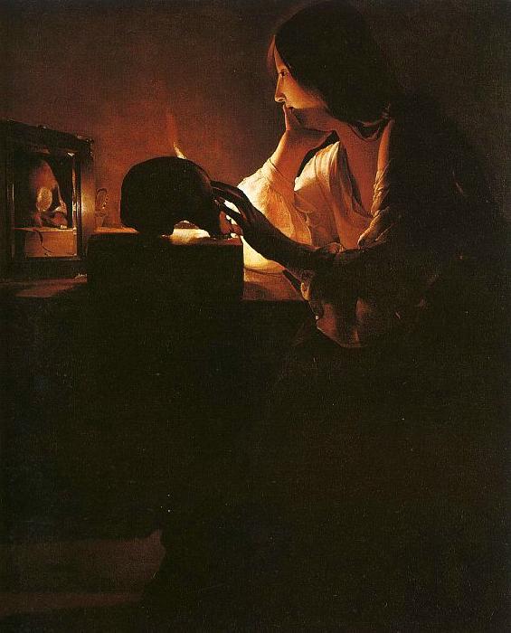 Georges de La Tour The Repentant Magdalen Germany oil painting art